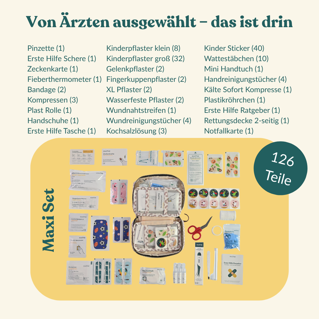 Erste-Hilfe-Set Bundle: Maxi Set Lemon + Mini Set Leo